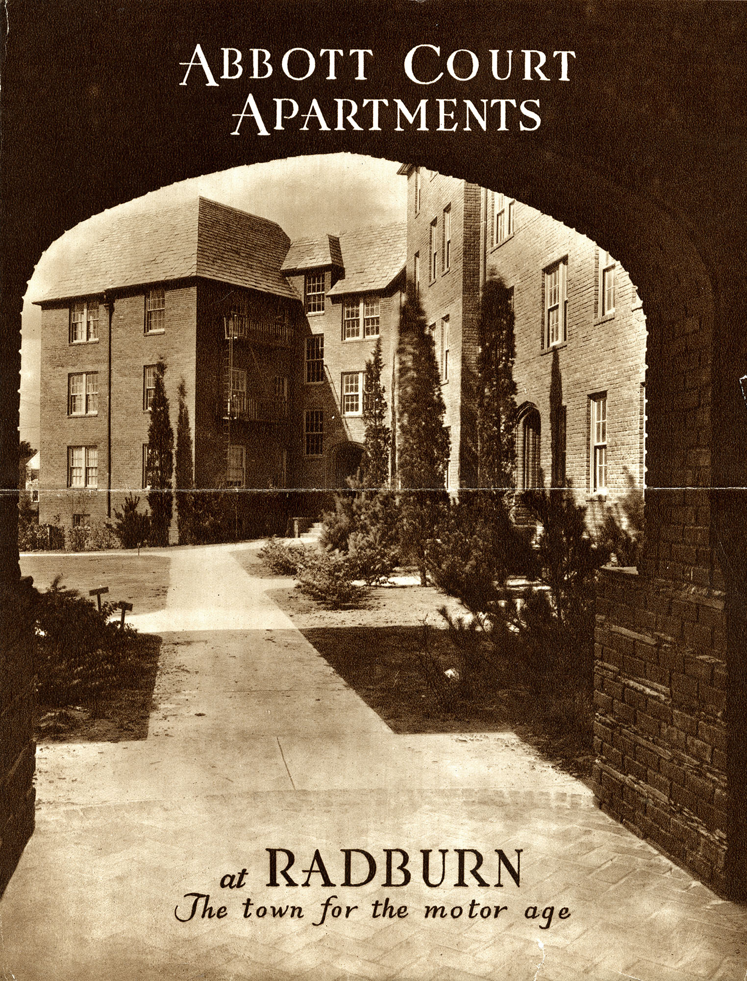 Ninety-three rental apartments inside the superblock. The postwar suburb kept the lane and dropped the tenant.