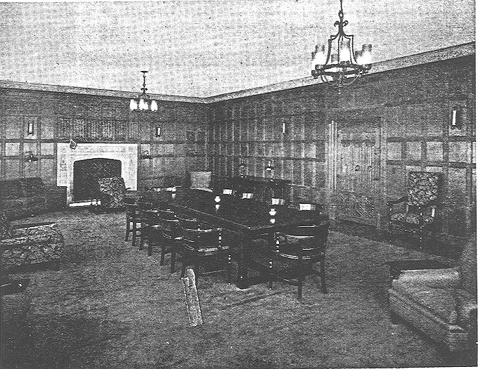 The common room at Fine Hall. Oswald Veblen specifically planned this space to convene mathematicians and physicists, engineering a daily social collision by instituting a mandatory 4:00 PM gathering every weekday.